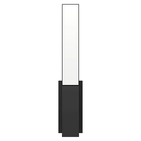 Hoher, rechteckiger Spiegel mit schwarzem, rechteckigem Sockel, von vorne vor weißem Hintergrund betrachtet. Das schlichte Design spiegelt die zeitgenössische Ästhetik wider, die auch in EGLO-Produkten wie der EGLO UGENTO LED-Außenwandleuchte – schwarz zu finden ist, und verbindet nahtlos modernen Stil mit funktionaler Eleganz.