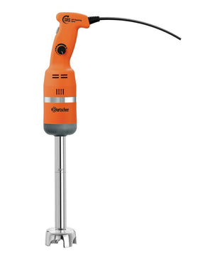 Der Bartscher Stabmixer MX 235 Plus - orange ist ein Stabmixer mit Edelstahl-Mixstab und variabler Geschwindigkeitseinstellung im orangefarbenen Design - perfekt für den professionellen Gastronomieeinsatz.
