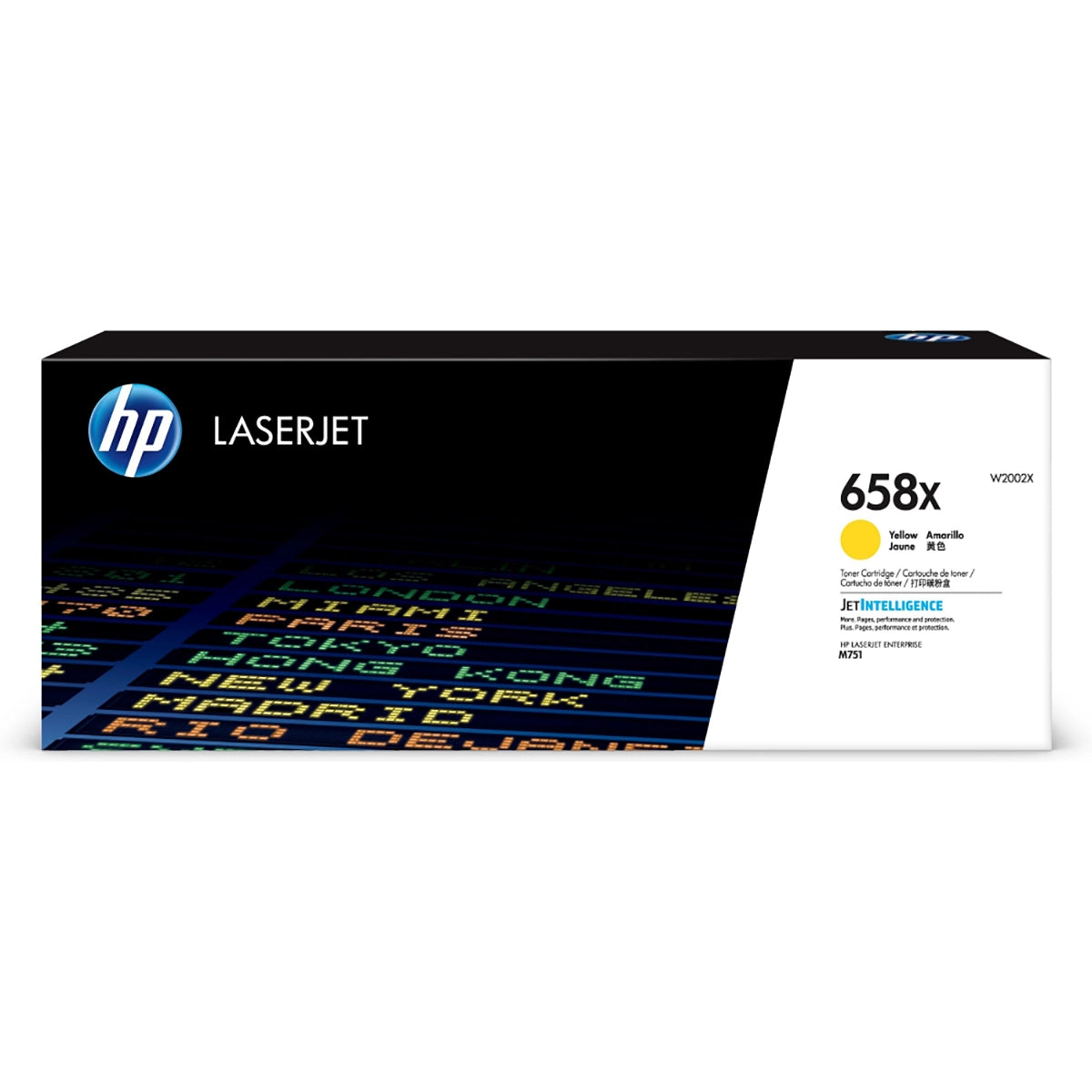Die HP 658X Gelb Original LaserJet Tonerkartusche (W2002X) von HP bietet hohe Reichweite - die ideale Wahl für professionelle Druckqualität und Zuverlässigkeit.