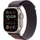 Apple Alpine Loop 49 mm Armband in Indigo Größe M mit Titan-G-Haken, robustes Nylon-Sportband für Apple Watch Ultra