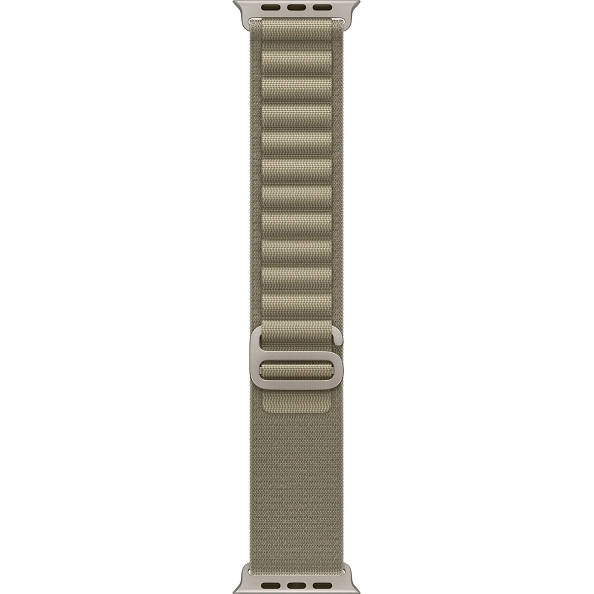 Apple Alpine Loop 49 mm Armband in Olive Größe S mit Titan-G-Haken, robustes Sportarmband für Apple Watch Ultra