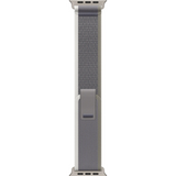 Apple Trail Loop 49 mm Armband in Grün/Grau Größe S/M, leichtes Nylon-Sportband mit Klettverschluss für Apple Watch Ultra
