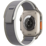 Apple Trail Loop 49 mm Armband in Grün/Grau Größe S/M, leichtes Nylon-Sportband mit Klettverschluss für Apple Watch Ultra