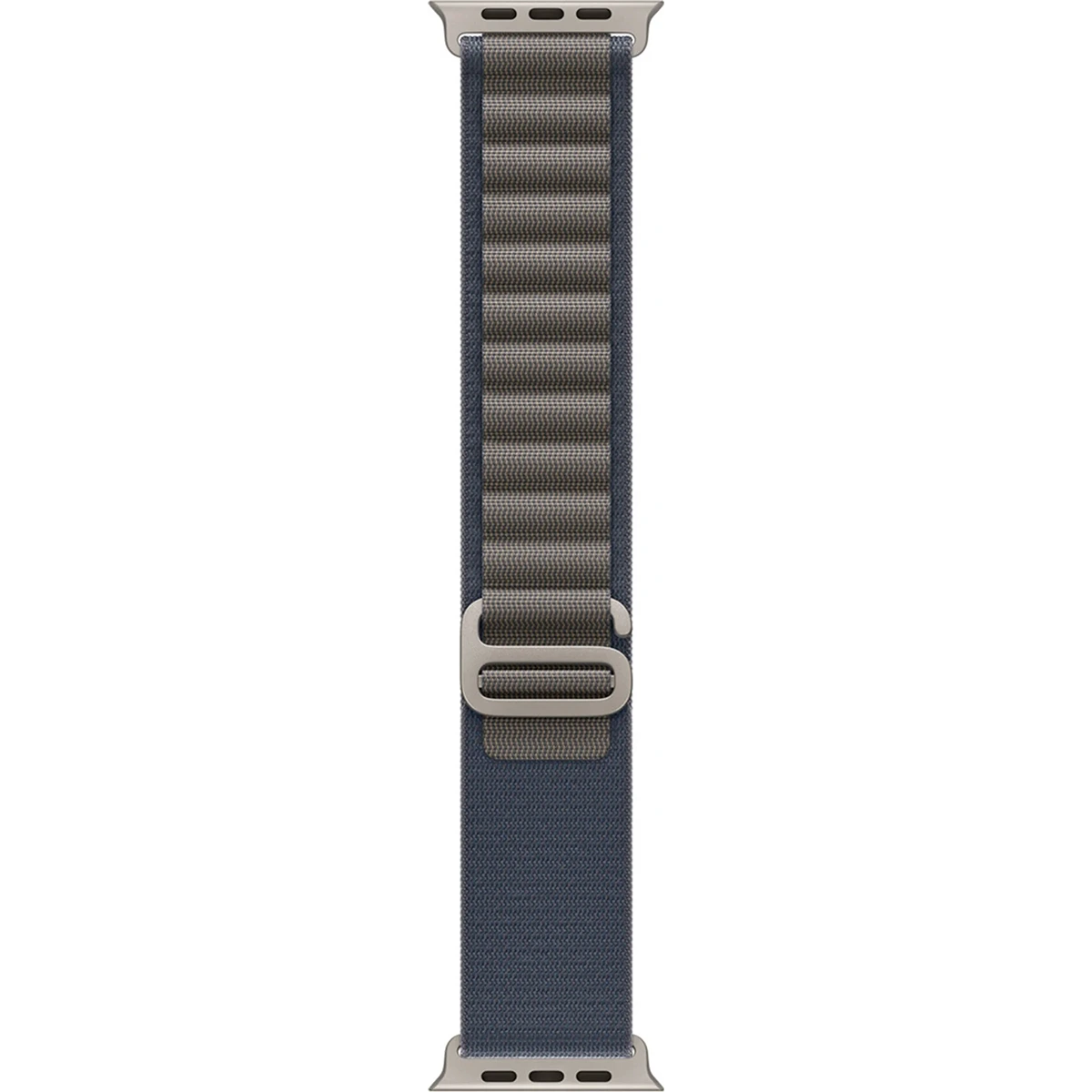 Apple Alpine Loop 49 mm Armband in Blau Größe M mit Titan-G-Haken, robustes Smartwatch-Band für Apple Watch Ultra