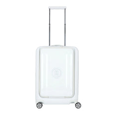 BOGNER Piz Kabinentrolley 55 cm in Weiß, leichter Carbon-Hartschalenkoffer mit 4 Rollen, TSA-Schloss und Laptopfach