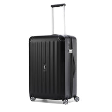 BOGNER Piz Deluxe Hartschalenkoffer Medium 65 cm in Schwarz, eleganter Trolley mit TSA-Lock und 360-Grad-Rollensystem