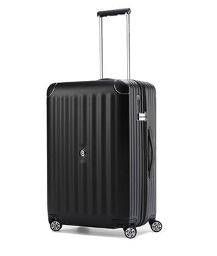 BOGNER Piz Deluxe Hartschalenkoffer Medium 65 cm in Schwarz, eleganter Trolley mit TSA-Lock und 360-Grad-Rollensystem
