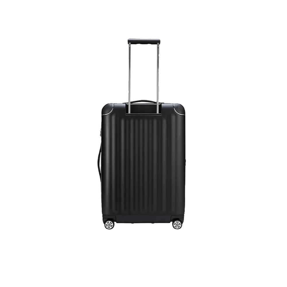 BOGNER Piz Deluxe Hartschalenkoffer Medium 65 cm in Schwarz, eleganter Trolley mit TSA-Lock und 360-Grad-Rollensystem