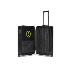 BOGNER Piz Deluxe Hartschalenkoffer Medium 65 cm in Schwarz, eleganter Trolley mit TSA-Lock und 360-Grad-Rollensystem