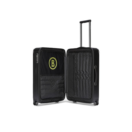 BOGNER Piz Deluxe Hartschalenkoffer Medium 65 cm in Schwarz, eleganter Trolley mit TSA-Lock und 360-Grad-Rollensystem