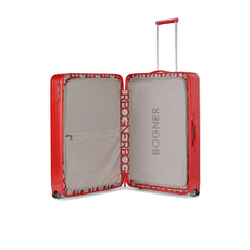 BOGNER Piz Hartschalenkoffer Large 77 cm in Rot, robuster Makrolon-Polycarbonat Trolley mit 95 Liter Volumen und TSA-Lock