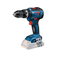 Bosch Professional 18 V Akku-Schlagbohrschrauber GSB 18V-55 Solo mit schwarzem Griff, blauem Gehäuse und ohne angebrachten Akku.