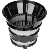 Der CASO Entsafter Slowjuicer SJW 300 - schwarz verfügt über einen schwarz-silbernen Filterkorb aus Metallgewebe mit perforierten Seiten, ideal zum Entsaften, um maximalen Geschmack und Vitamine zu erhalten.