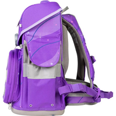 Ergonomisch gestalteter, lila Schul-Mood Timeless Schulranzen 