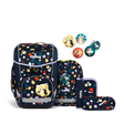 Das ergobag Cubo "Bärnsteinhöhle" Schulranzen-Set 5-teilig kombiniert einen bequemen, ergonomischen Rucksack mit lustigen, bunten Punkten und Tierpins - perfekt für Schulabenteuer!.