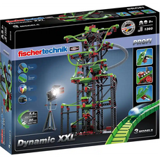 Das Fischertechnik Dynamic XXL Set von Fischertechnik bietet eine hohe Kugelbahn mit motorisiertem Kettenlift und spannenden Elementen.