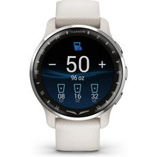 Die Garmin D2 Air X10 010-02496-13 Smartwatch in Weiß verfügt über einen Hydration Tracker (50 oz/96 oz Ziel), erweiterte Gesundheitsüberwachung und robuste GPS-Navigation, die alle von der bewährten Garmin-Technologie unterstützt werden.