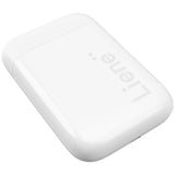 Der Liene Pearl Fotodrucker von Liene ist ein weißer, rechteckiger Mini-Fotodrucker mit abgerundeten Kanten, der schräg gezeigt wird.