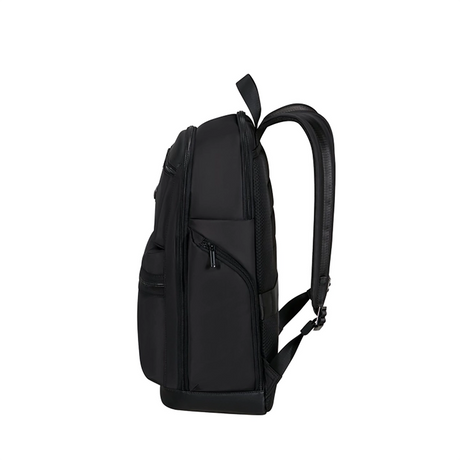 Samsonite Relyon Backpack M 15.6 Zoll in Schwarz aus recyceltem rPet, nachhaltiger Business-Rucksack mit Laptopfach