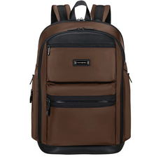 Samsonite Relyon Backpack M 15.6 Zoll in Braun aus recyceltem rPet, nachhaltiger Business-Rucksack mit Laptopfach