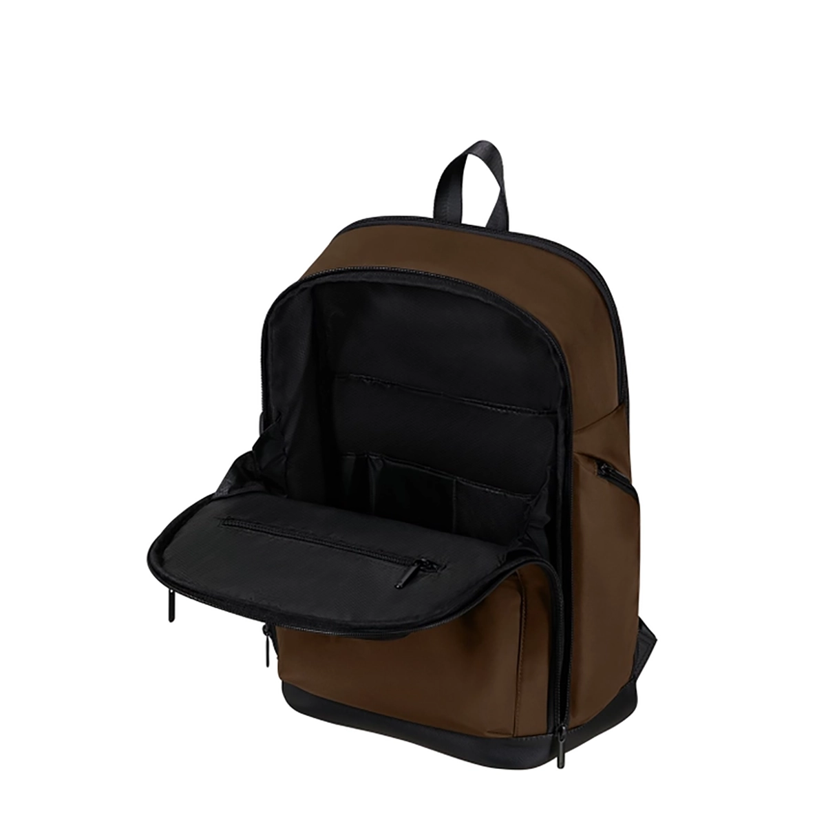Samsonite Relyon Backpack M 15.6 Zoll in Braun aus recyceltem rPet, nachhaltiger Business-Rucksack mit Laptopfach