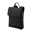 Der Samsonite Zalia 3.0 Rucksack in Schwarz verfügt über einen eleganten Klappenverschluss, seitliche Reißverschlüsse und eine kleine Logoplatte aus Metall - ein stilvoller Business-Rucksack mit Laptopfach für moderne Profis von Samsonite.