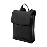 Der Samsonite Zalia 3.0 Rucksack in Schwarz verfügt über einen eleganten Klappenverschluss, seitliche Reißverschlüsse und eine kleine Logoplatte aus Metall - ein stilvoller Business-Rucksack mit Laptopfach für moderne Profis von Samsonite.