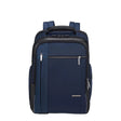 Der Samsonite Spectrolite 3.0 Rucksack 17,3" in Deep Blue von Samsonite verfügt über mehrere Reißverschlussfächer, gepolsterte Schultergurte und einen Tragegriff an der Oberseite, abgebildet auf weißem Hintergrund.