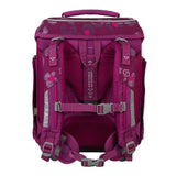 Das 9-teilige Schneiders Ergolite Berry Paw Schulranzen-Set in Magenta bietet von hinten verstellbare, gepolsterte Träger, einen Griff und reflektierende Akzente.