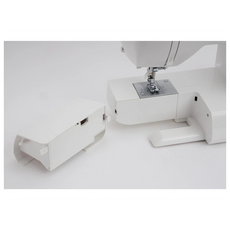 Eine Nahaufnahme der SINGER Nähmaschine 