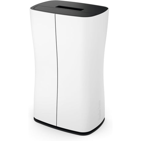 Ein schlichter, moderner Luftentfeuchter in Weiß von Stadler - perfekt für Räume, die von präzisem Design inspiriert sind, wie der Stadler Form Theo Luftentfeuchter 40 m² 280 W 0,42 l/h in Weiß.