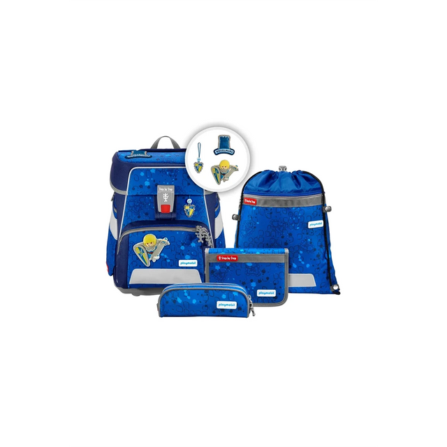 Step by Step Space - Limited Edition "Playmobil Novelmore Arwynn" 5-teiliges Set: zwei Taschen, zwei Beutel, lustige Magic Mags und Schlüsselanhänger von Step by Step.