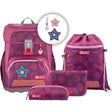 Das Step by Step Cloud Set Glamour Star von Step by Step: Ein pinkes, ultraleichtes Schulranzen-Set mit Sternmotiv - inklusive ergonomischem Rucksack, Turnbeutel, Federmäppchen und Zubehör.
