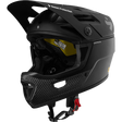Der Sweet Protection Arbitrator MIPS Fullface Enduro Helm von Sweet Protection verfügt über ein Visier, einen Kinnschutz, Karbonfaseroptik, eine rote Schnalle und zertifizierten Downhill-Schutz - ideal für anspruchsvolle Trails.