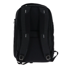 Der THULE Crossover 2 Backpack 30L Black von Thule ist ein robuster Business-Rucksack mit zwei gepolsterten, verstellbaren Schultergurten mit Schnallen und Nähten, der auf der Rückseite abgebildet ist.