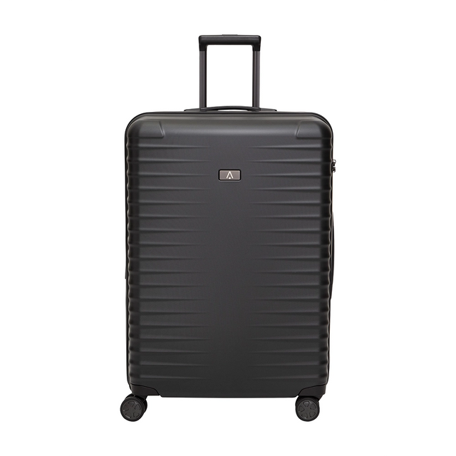 TITAN Litron Hartschalenkoffer 75 cm in Schwarz mit 4 Doppelrollen, TSA-Zahlenschloss und arretierbarem Teleskopgriff