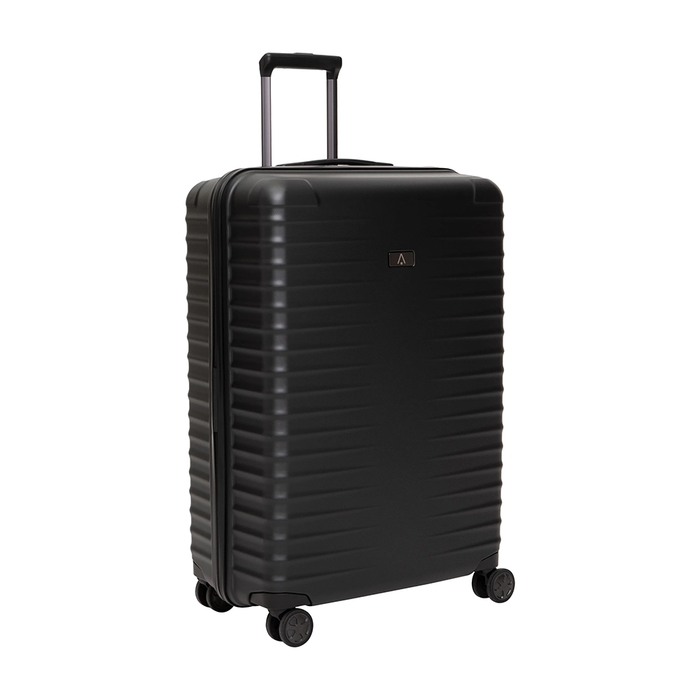 TITAN Litron Hartschalenkoffer 75 cm in Schwarz mit 4 Doppelrollen, TSA-Zahlenschloss und arretierbarem Teleskopgriff