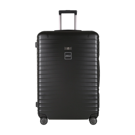 TITAN Litron Frame Hartschalenkoffer 75 cm in Schwarz mit 4 Doppelrollen, 100 Liter Volumen und TSA-Zahlenschloss