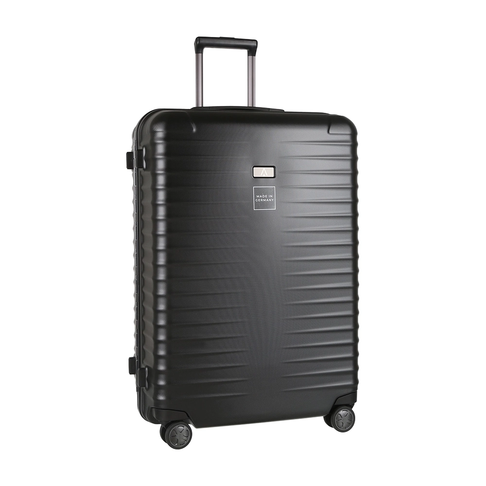 TITAN Litron Frame Hartschalenkoffer 75 cm in Schwarz mit 4 Doppelrollen, 100 Liter Volumen und TSA-Zahlenschloss