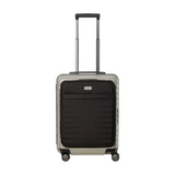 TITAN Litron Frame Trolley S 55 cm in Champagner mit Vortasche, robuster Polycarbonat-Handgepäckkoffer mit TSA-Schloss