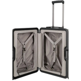 TITAN Litron Frame Trolley S 55 cm in Champagner mit Vortasche, robuster Polycarbonat-Handgepäckkoffer mit TSA-Schloss