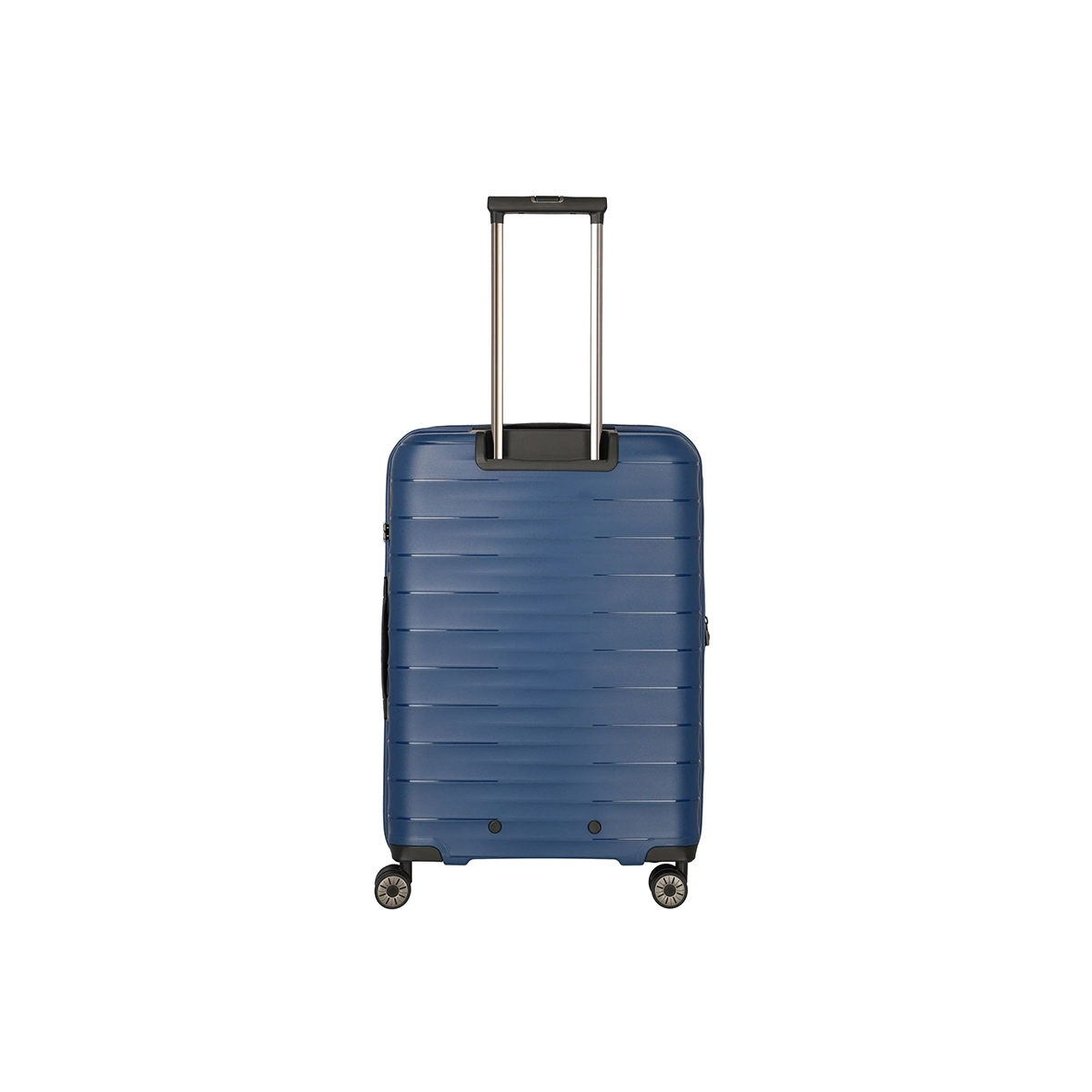 Das Travelite Mooby Trolley-Set 3tlg (S/M/L, Marineblau) von Travelite ist ein blaues Polypropylen-Hartschalenkofferset mit vier Rollen, einem verlängerten Teleskopgriff und einem TSA-Zahlenschloss für sicheres Reisen.