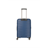 Das Travelite Mooby Trolley-Set 3tlg (S/M/L, Marineblau) von Travelite ist ein blaues Polypropylen-Hartschalenkofferset mit vier Rollen, einem verlängerten Teleskopgriff und einem TSA-Zahlenschloss für sicheres Reisen.