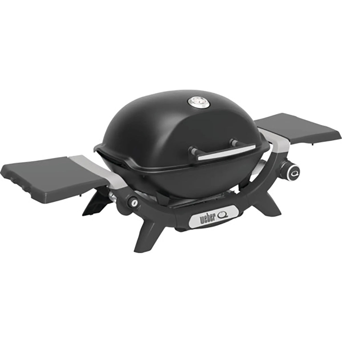Der Weber GasGrill Q1200N - schwarz von Weber ist ein kompakter Gasgrill mit geschlossenem Deckel, verlängerten Seitenablagen, Gussroste für perfektes Grillen, und einer integrierten Temperaturanzeige.