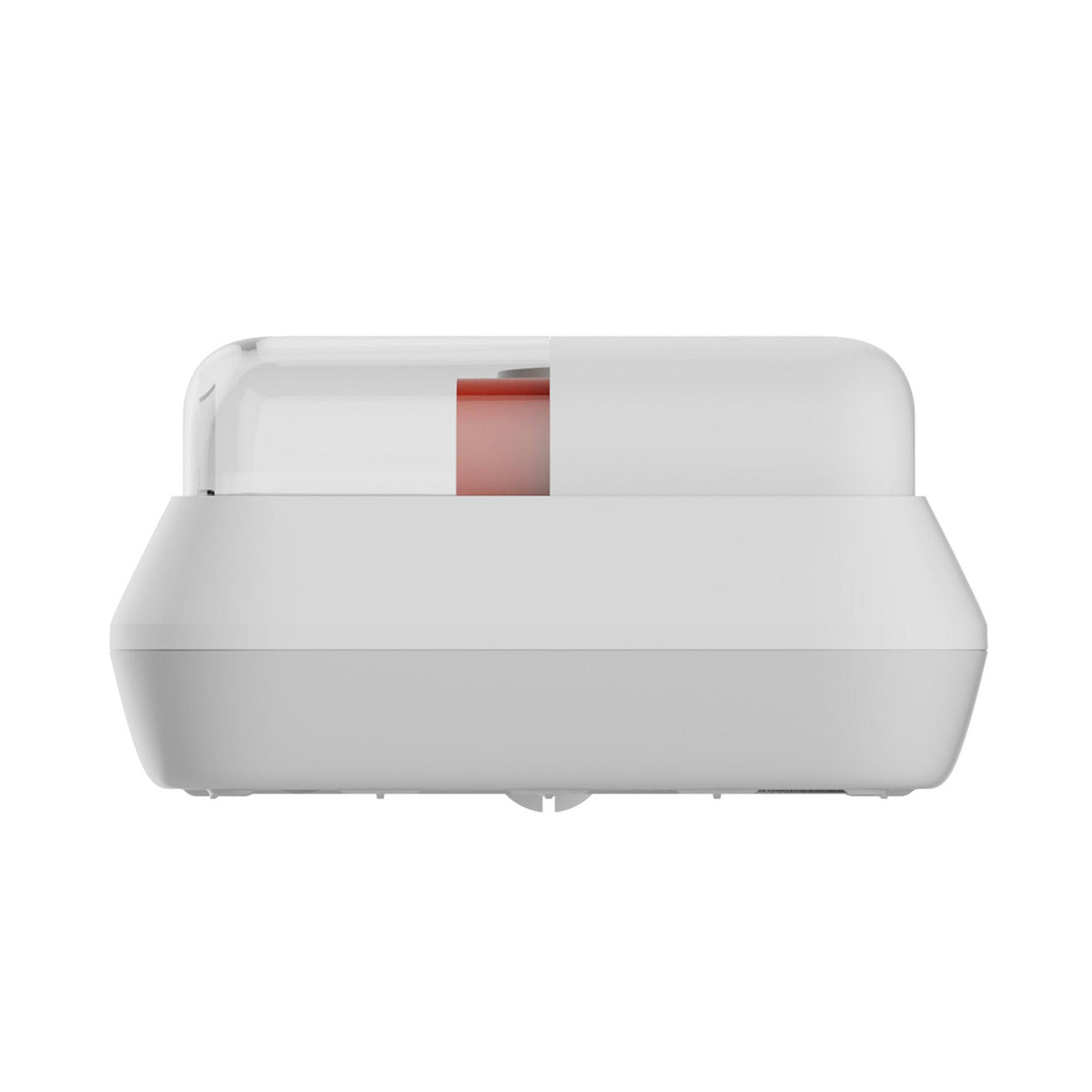 Der Xiaomi Staubmilben-Staubsauger Pro von Xiaomi ist ein weißes und rotes, rechteckiges elektronisches Gerät mit UV-Sterilisation, das auf der Vorderseite vor einem weißen Hintergrund abgebildet ist.